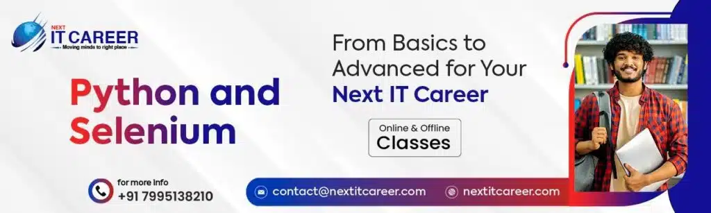 Selenium with Python Training Institutes in Hyderabad