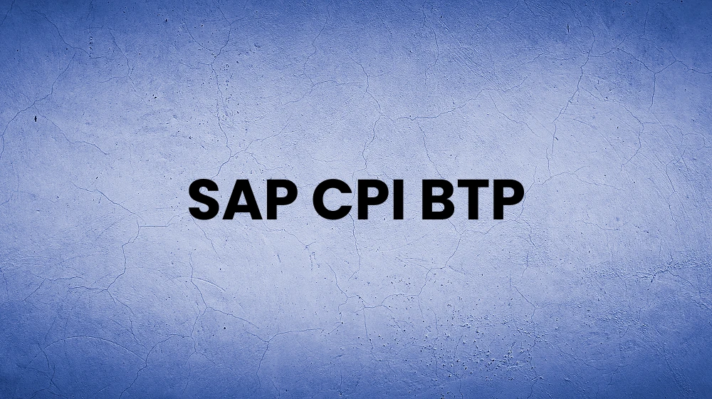 SAP CPI BTP course