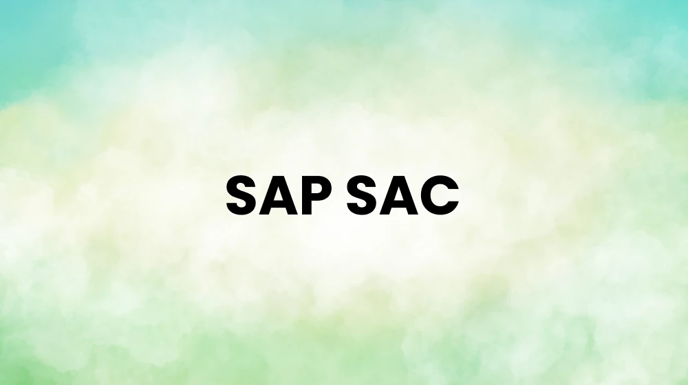 SAP SAC course