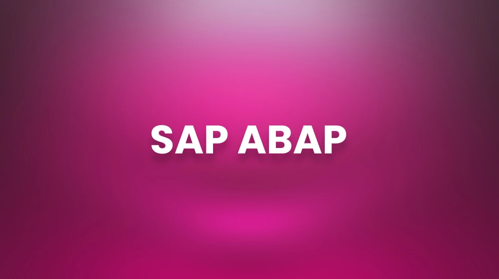 SAP ABAP course