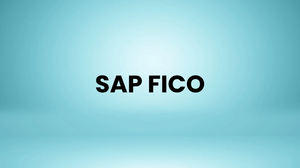 SAP FICO course